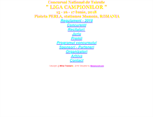 Tablet Screenshot of ligacampionilor.com